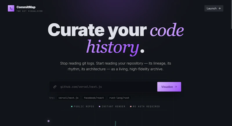 CommitMap screenshot 1