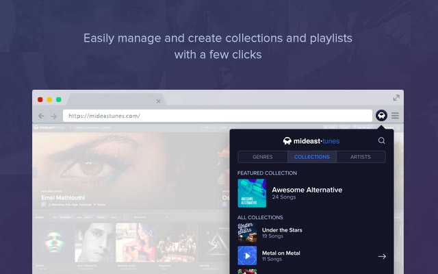 Chrome & Firefox Extensions for Middle Eastern Indie Music gallery image