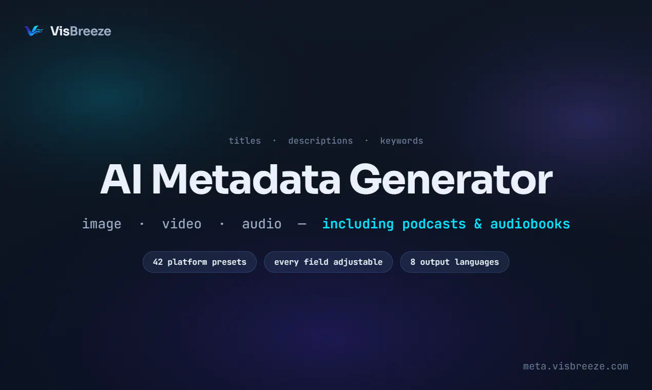 VisBreeze — AI Metadata Generator gallery image