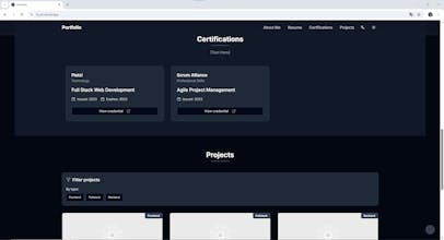 Professional Portfolio Template gallery image