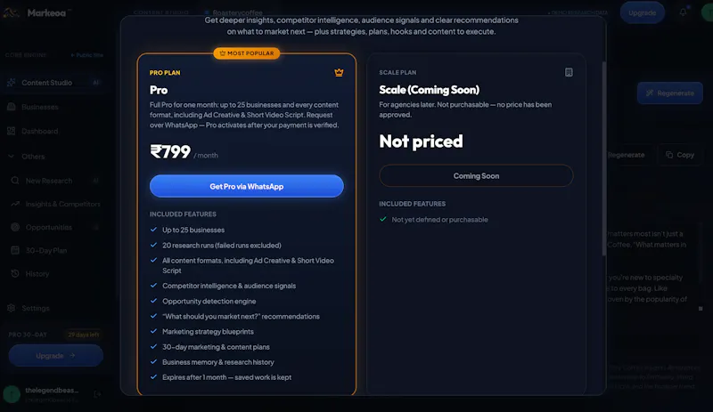 Markeoa screenshot 2