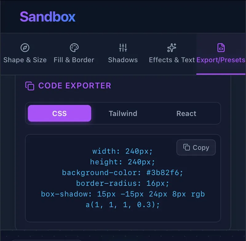UI DEV PLAYGROUND screenshot 1