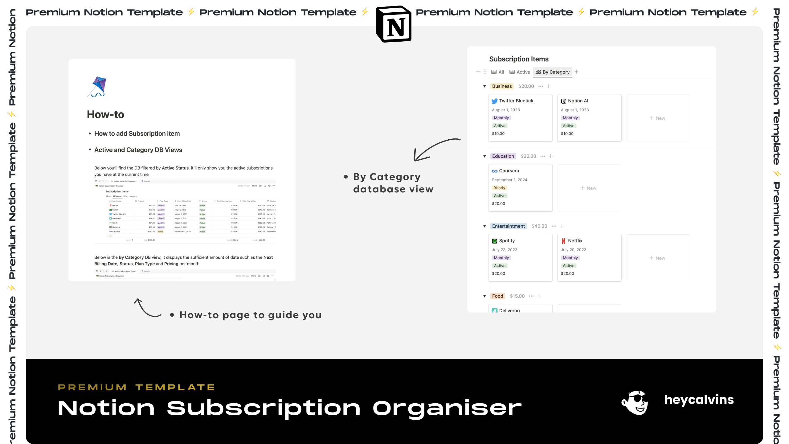 Notion Abonelik Organizatörü - Finansmanızı kontrol altında tutmak için aboneliklerinizi izleyin medya 4