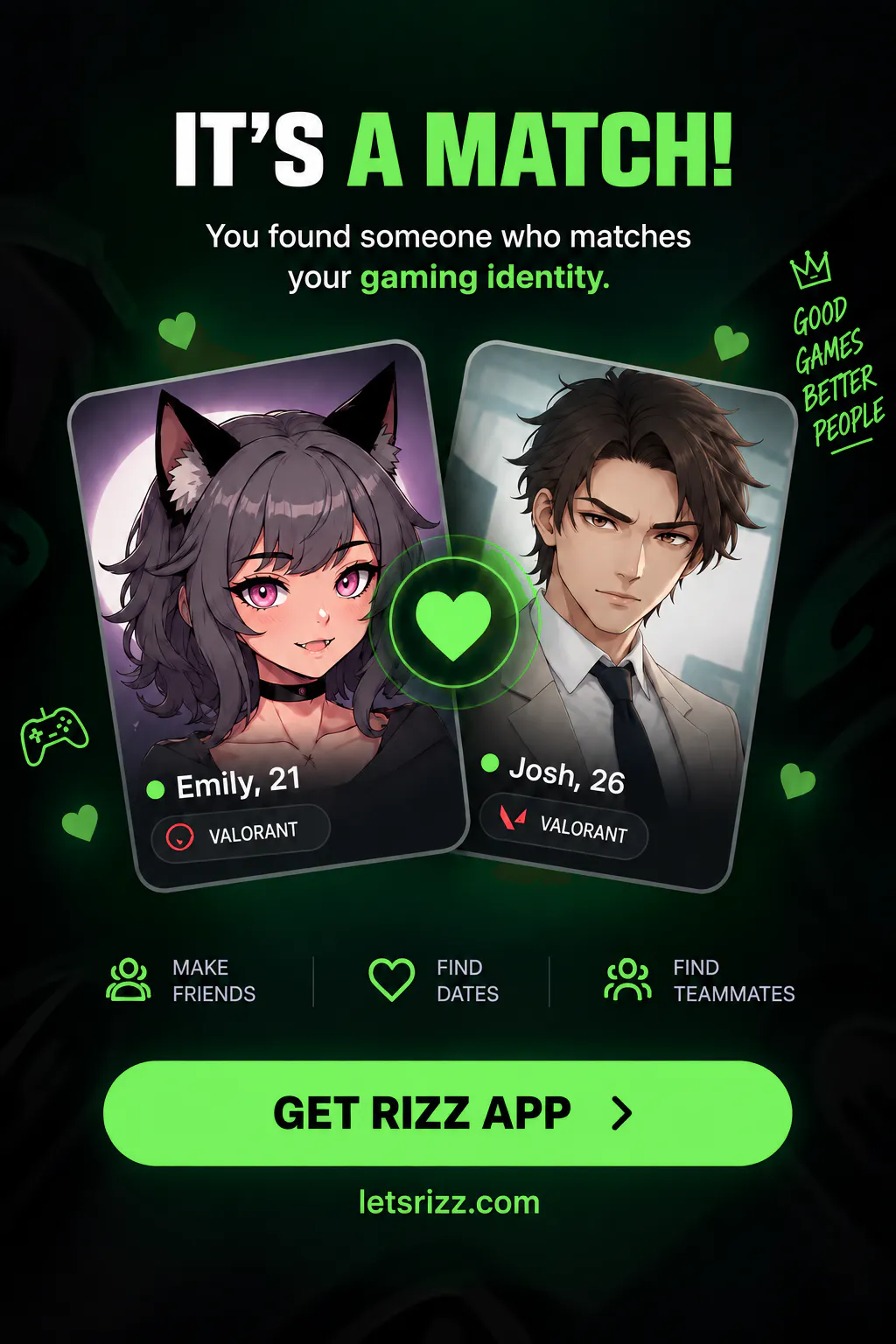 Rizz - Gamers Social & Lifestyle app gallery image