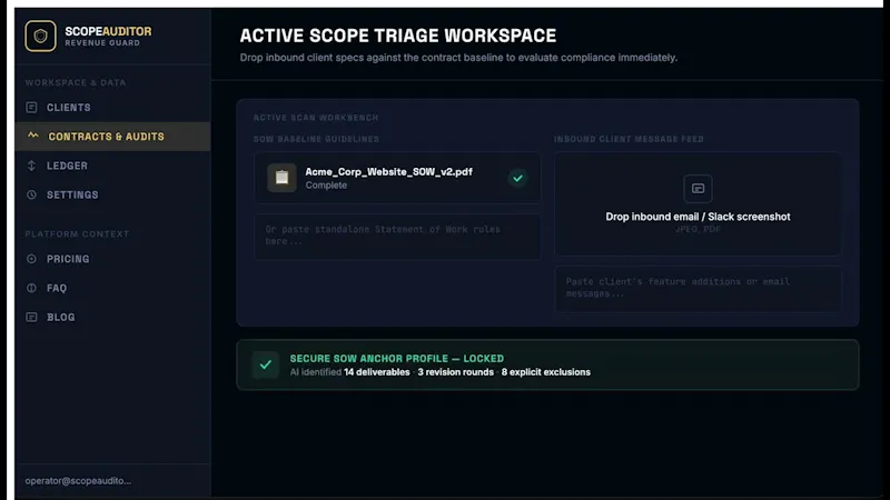 ScopeAuditor screenshot 1 (video preview)