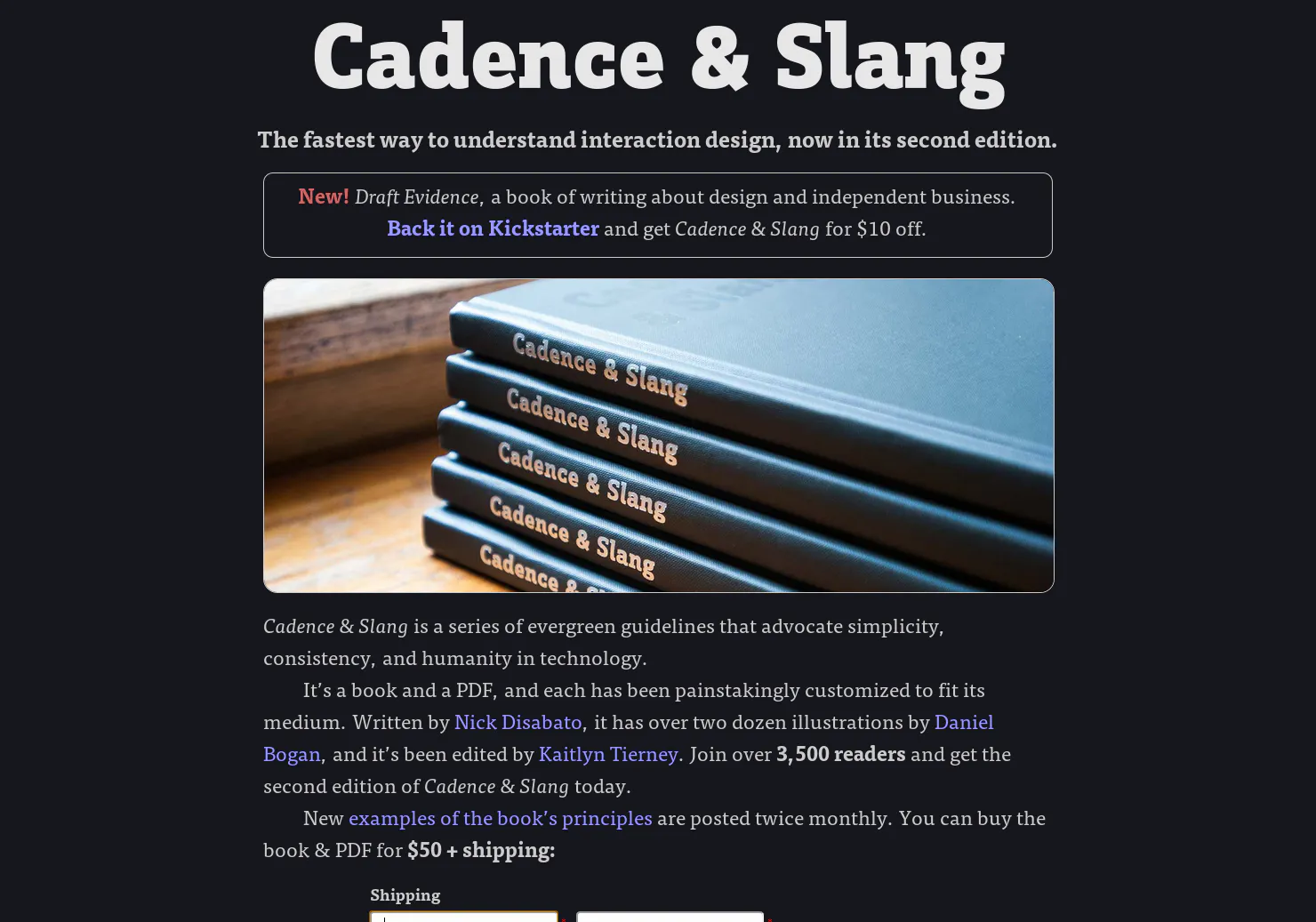 Cadence & Slang