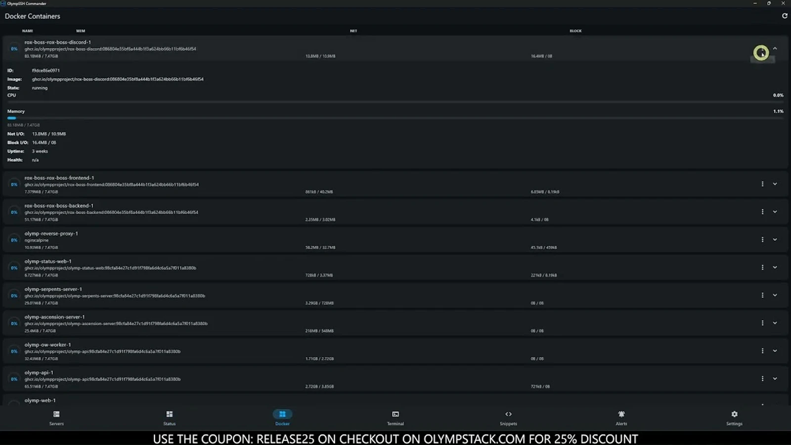 OlympSSH Commander screenshot 1 (video preview)