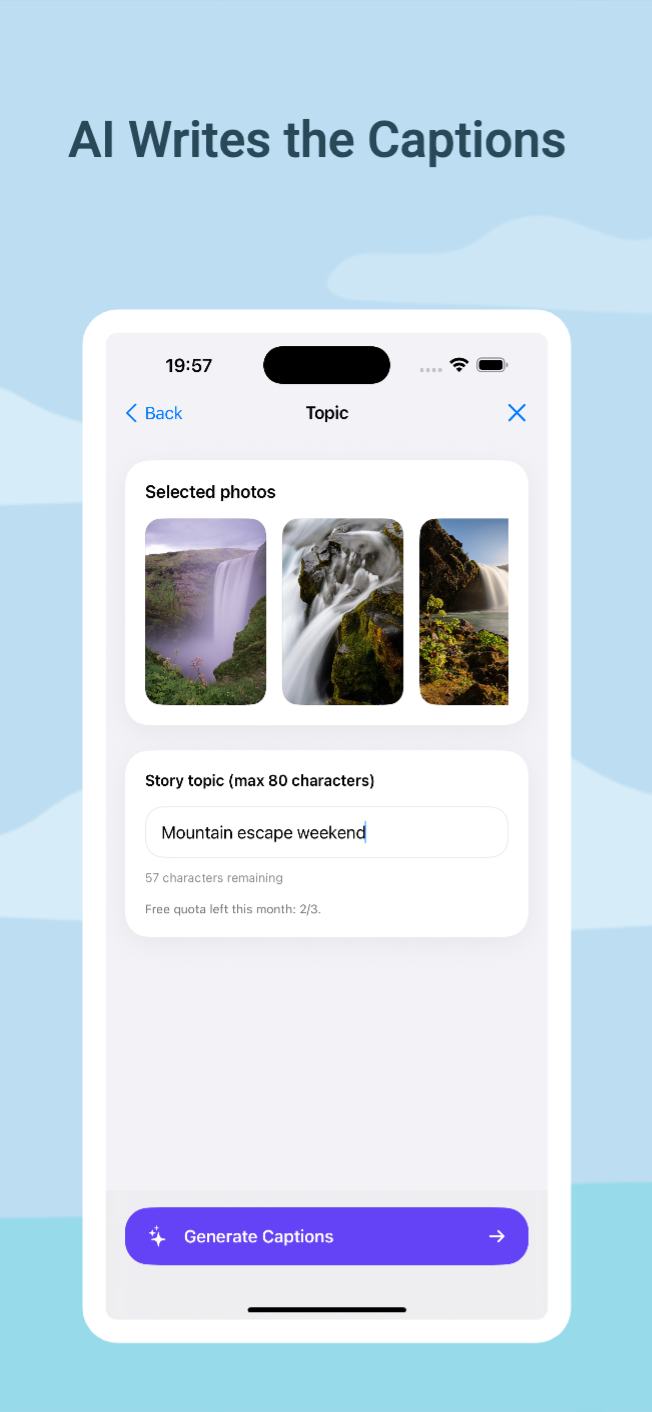 Capto: AI photo stories for IG gallery image
