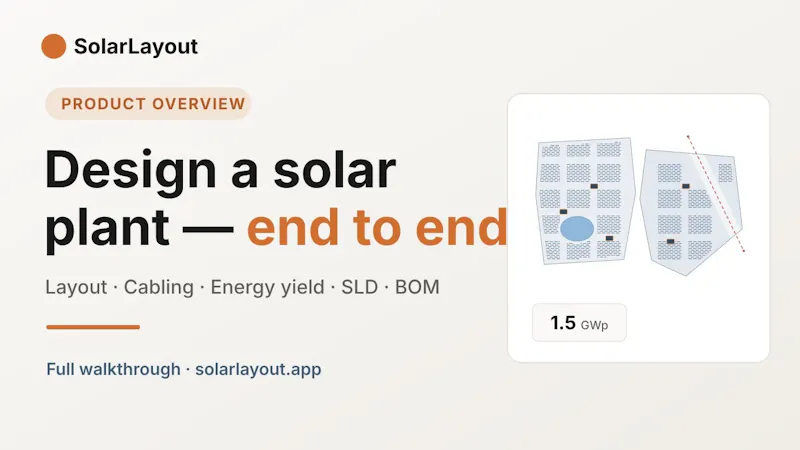 SolarLayout & BESS Desktop screenshot 1 (video preview)