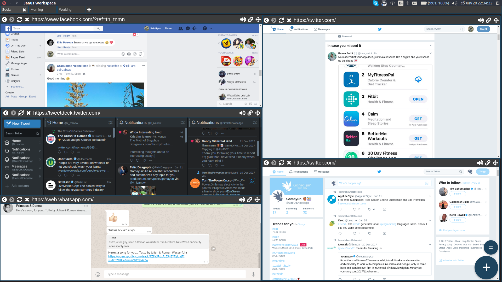 Janus Workspace Desktop gallery image