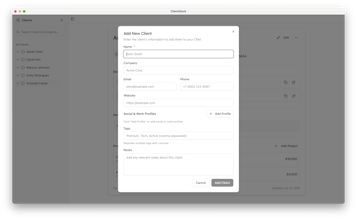 ClientDock — Local-First CRM gallery image