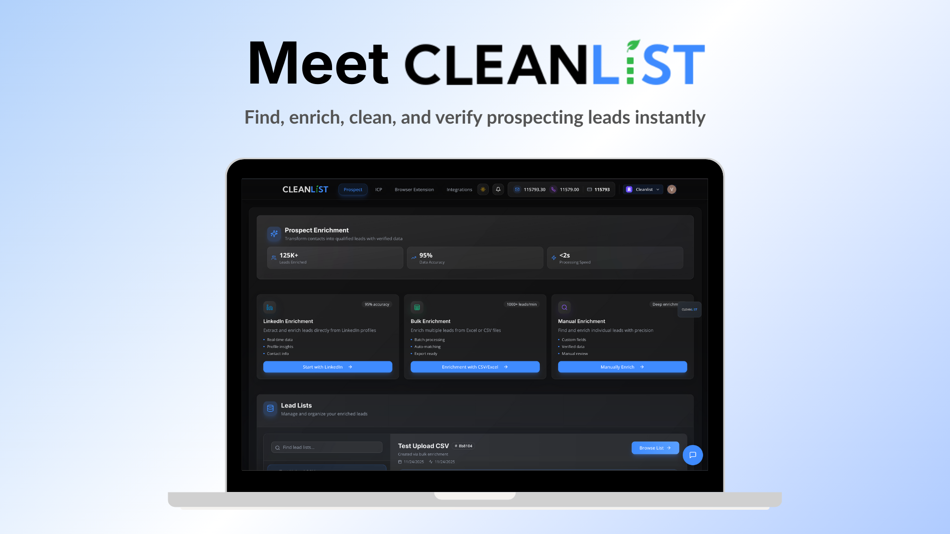 Cleanlist AI - Screenshot 2 showing product features and functionality