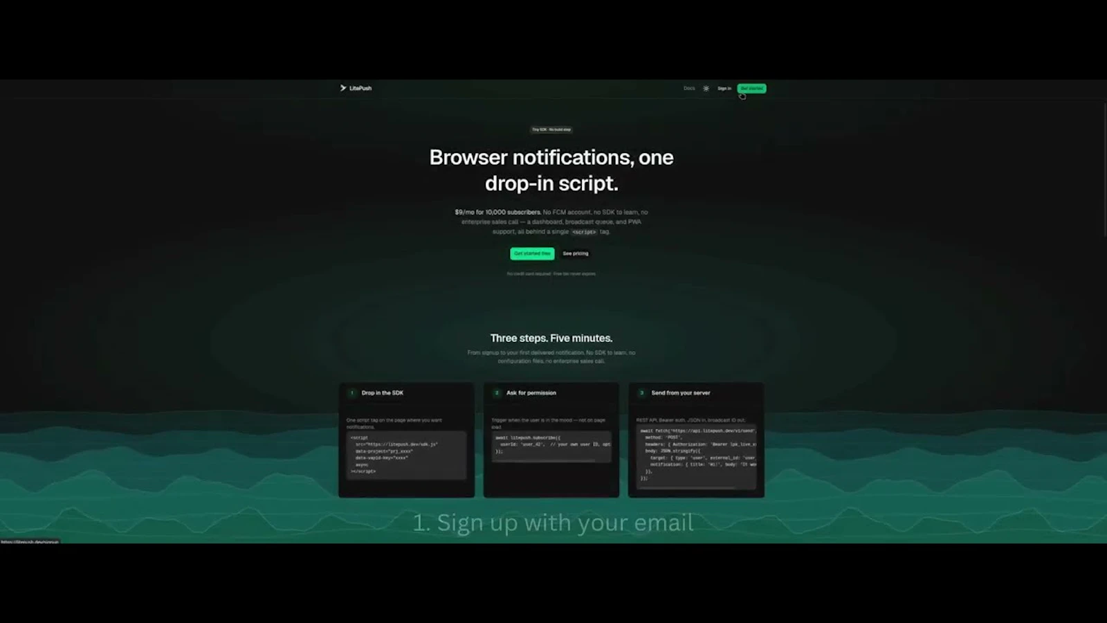 LitePush screenshot 1 (video preview)