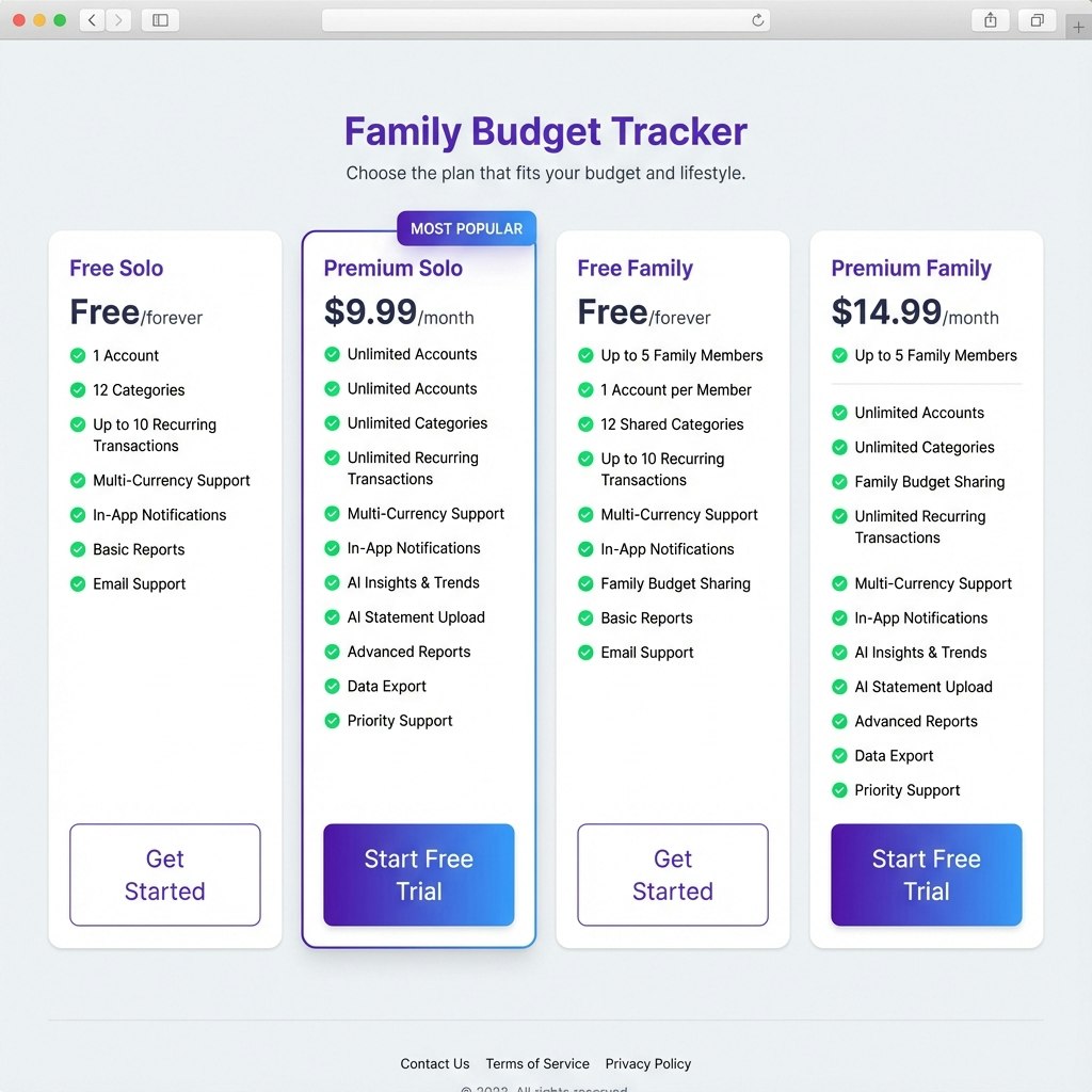 AI Family Budget Tracker gallery image