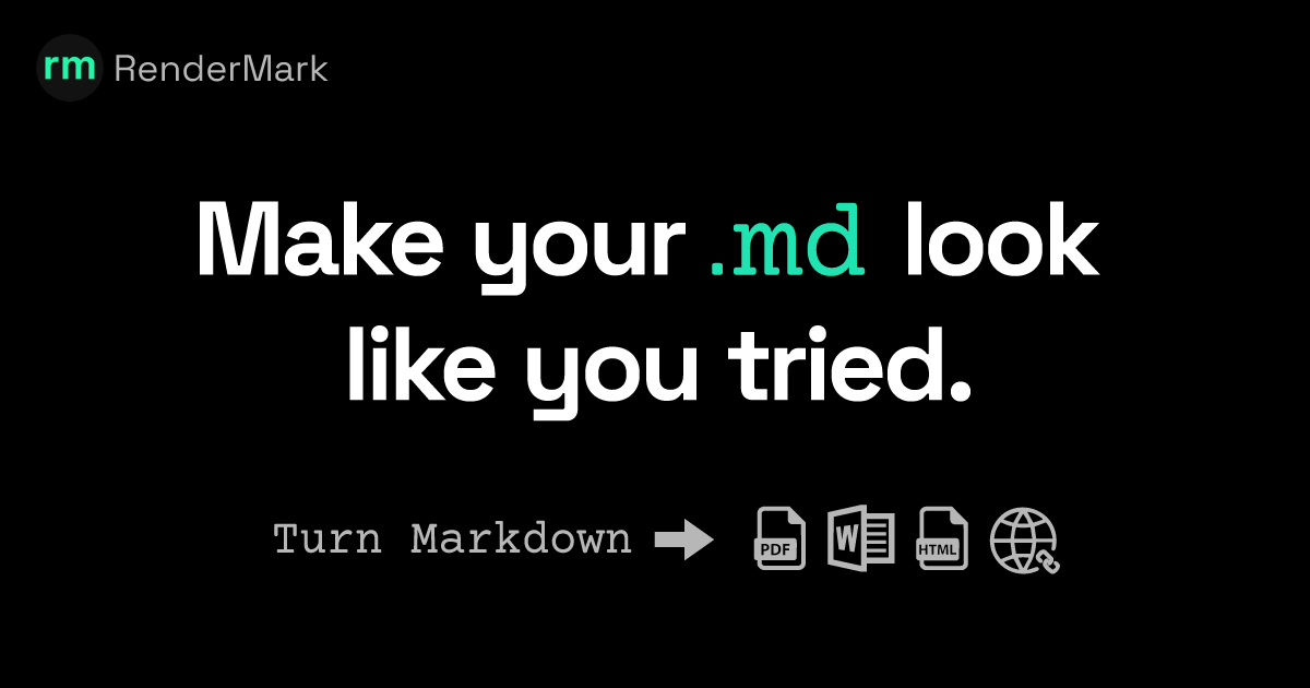 RenderMark - Main product screenshot demonstrating key features and user interface
