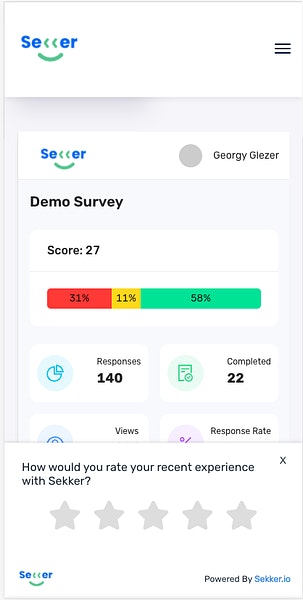 startuptile Sekker-Customer experience surveys