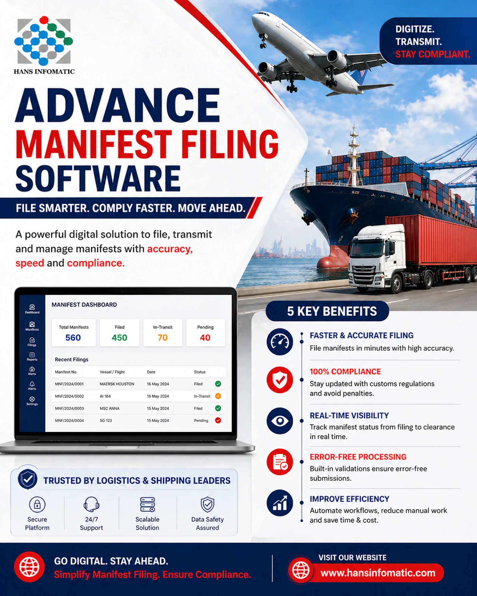 Advance Manifest System screenshot 1