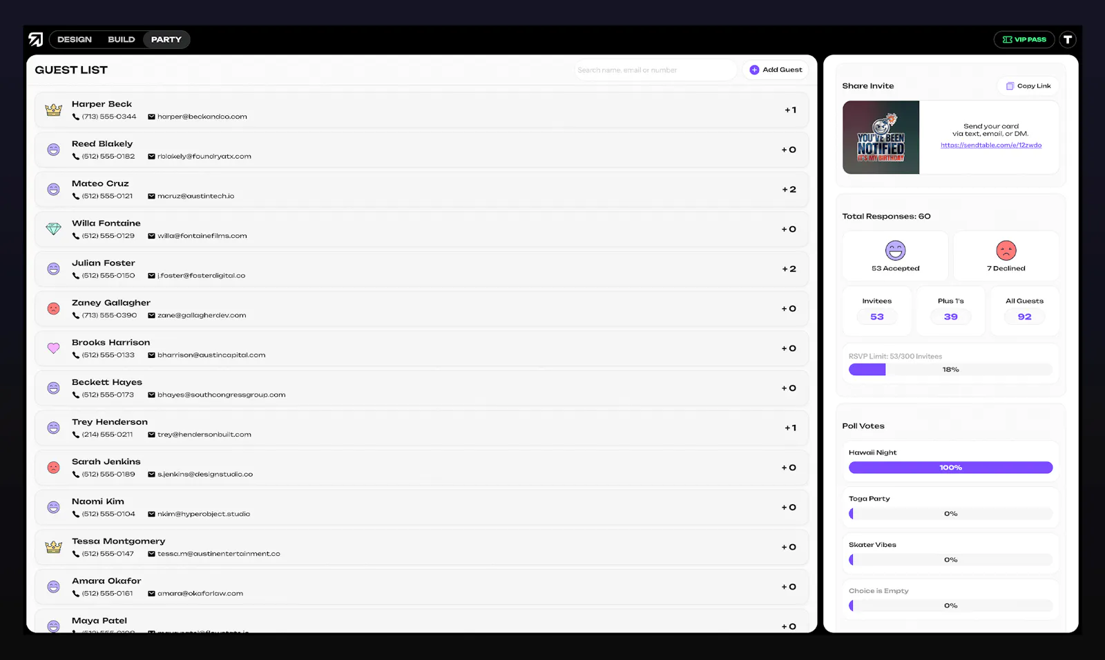 Sendtable screenshot 3