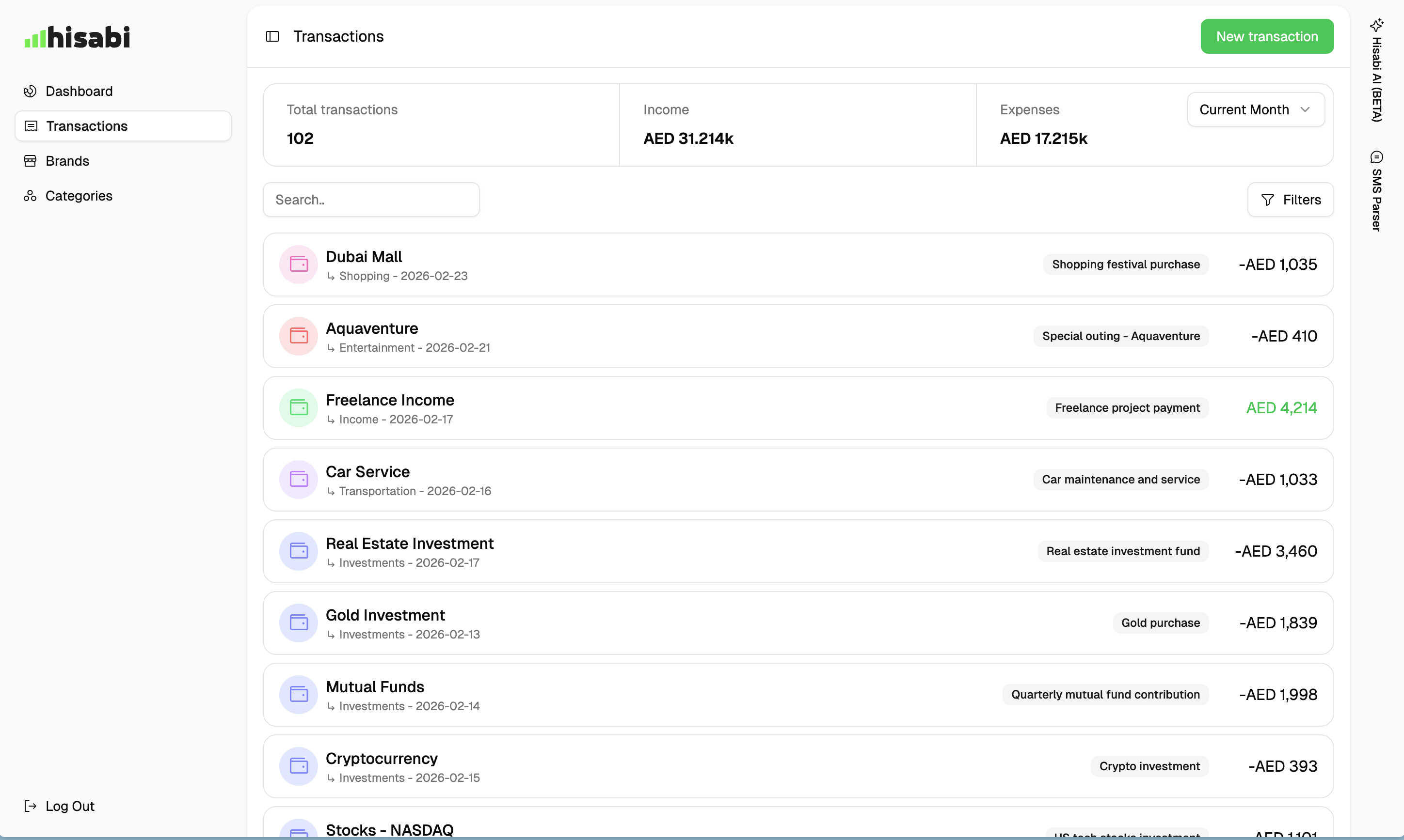 Hisabi - Screenshot 3 showing product features and functionality