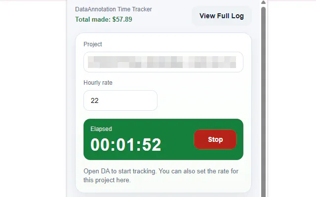 DataAnnotation Time Tracker product banner