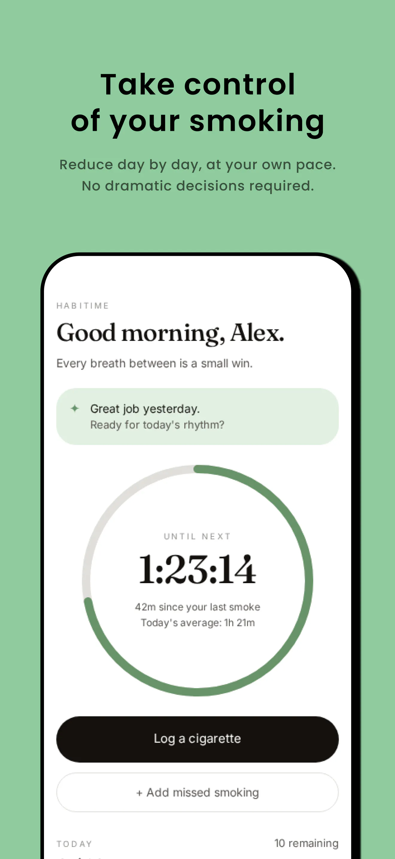 Habitime — Track Your Smoking  gallery image