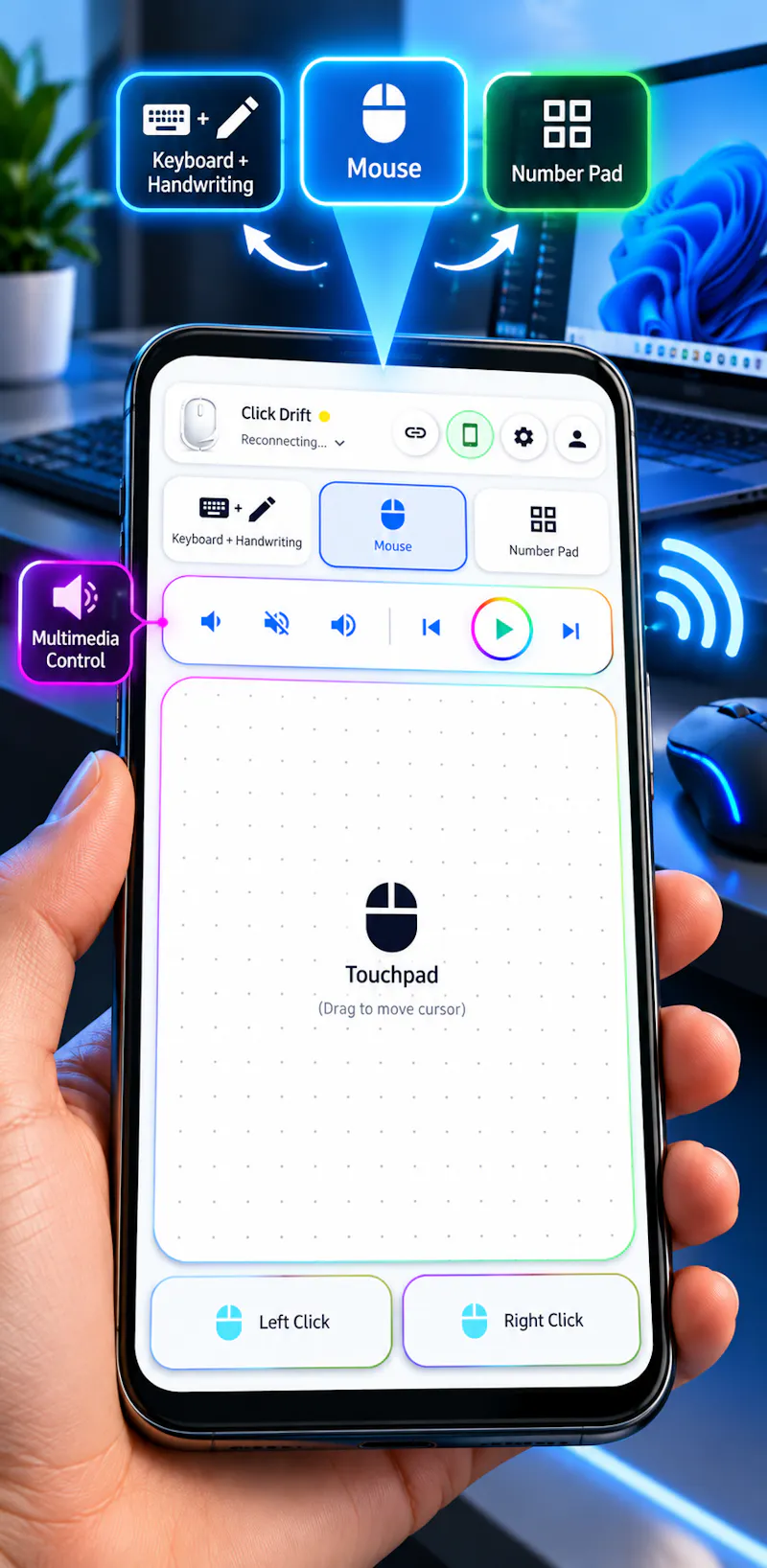 ClickDrift - Bluetooth Mouse & Keyboard screenshot 10