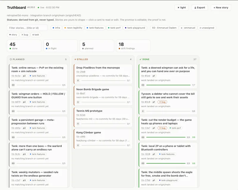 Truthboard screenshot 2
