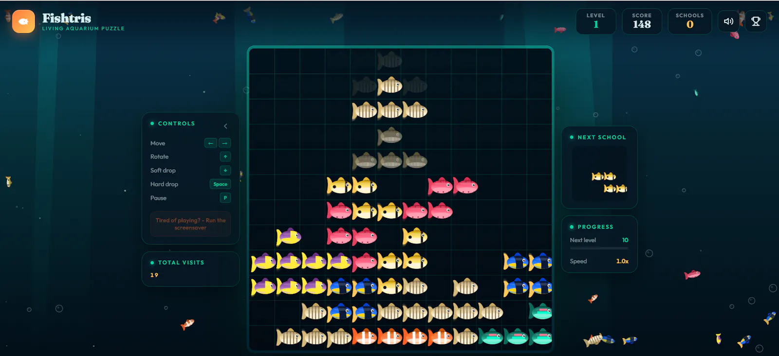 Fishtris screenshot 3