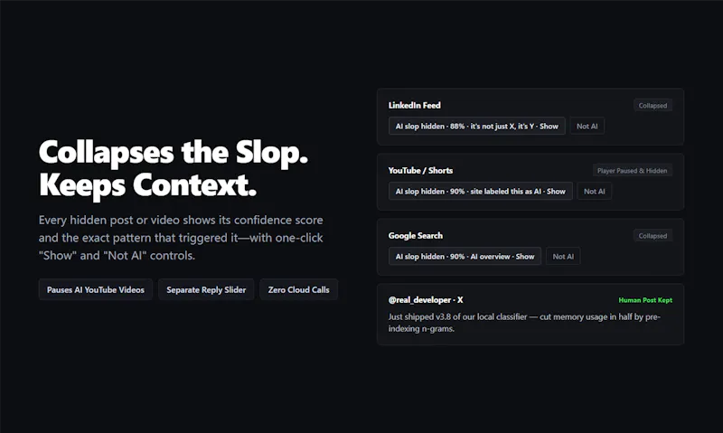 AI Slop Blocker screenshot 2