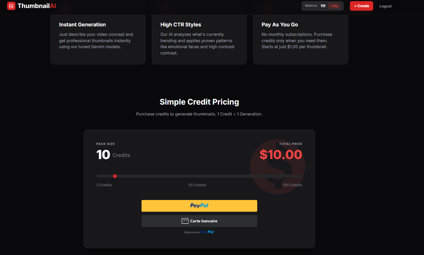 YouTube Thumbnail AI Cloner - Screenshot 5 showing product features and functionality