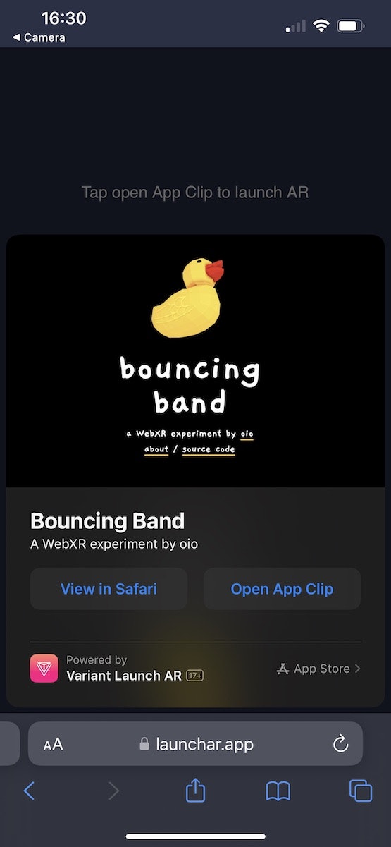 Variante lancio - SDK compatibile con WebXR che porta browser AR a iOS media 5