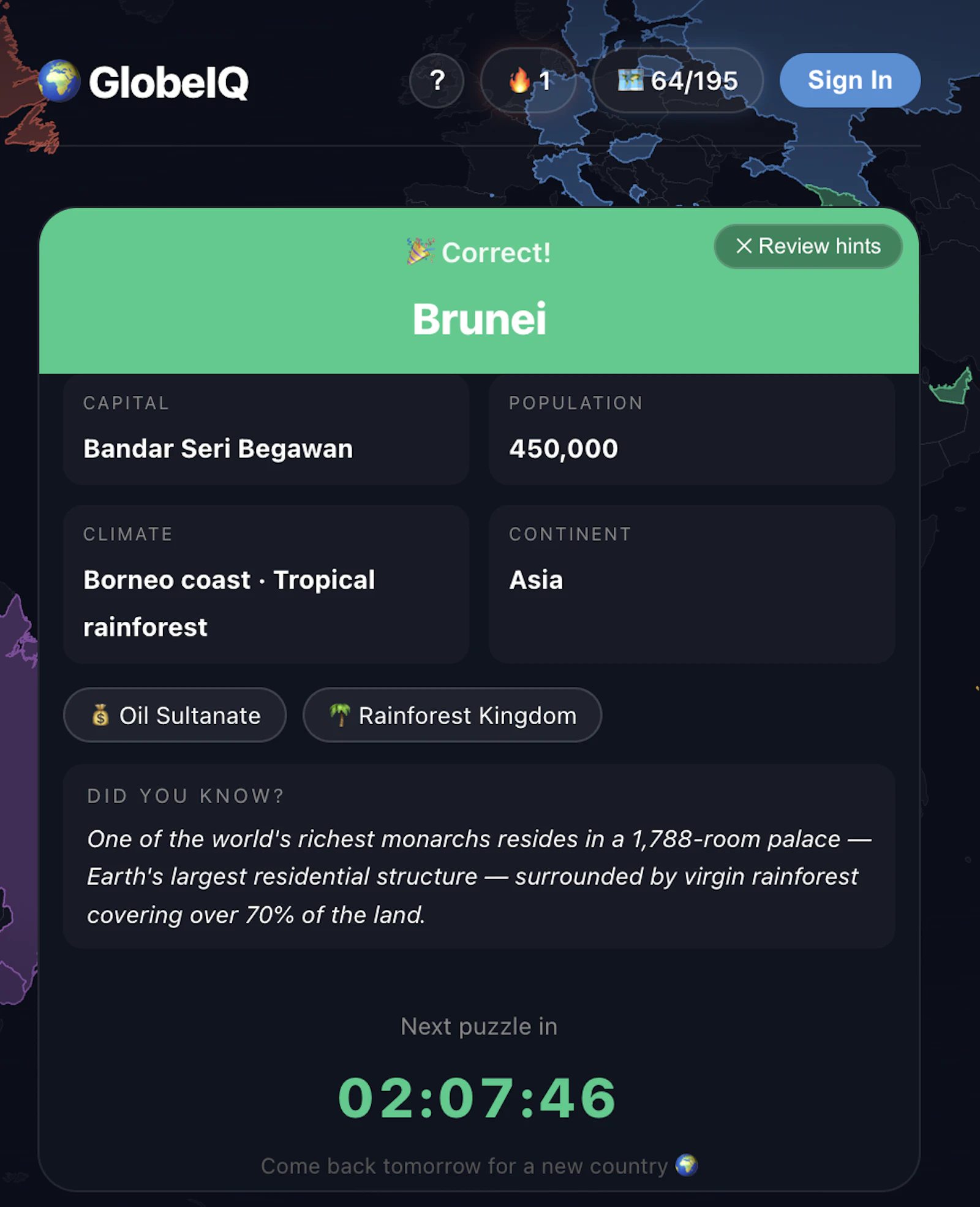 GlobeIQ — Daily Geography Guessing Game screenshot 4