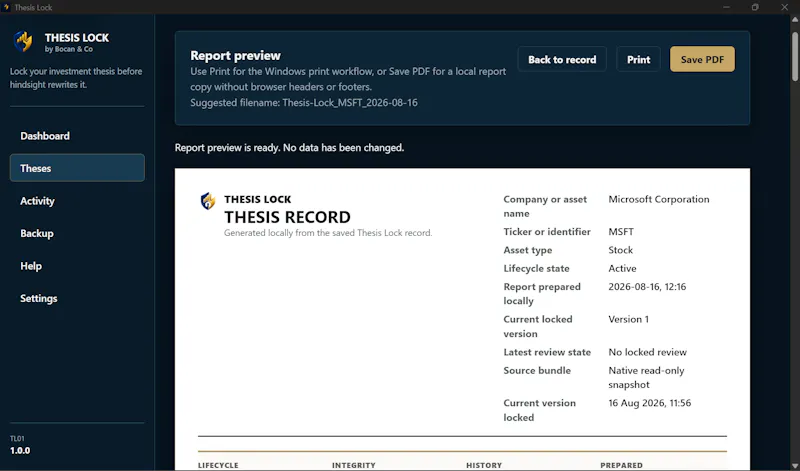 Thesis Lock screenshot 5