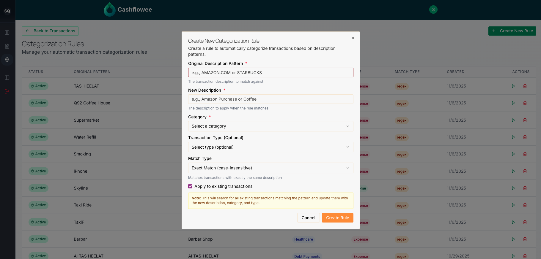 Cashflowee AI - Screenshot 3 showing product features and functionality