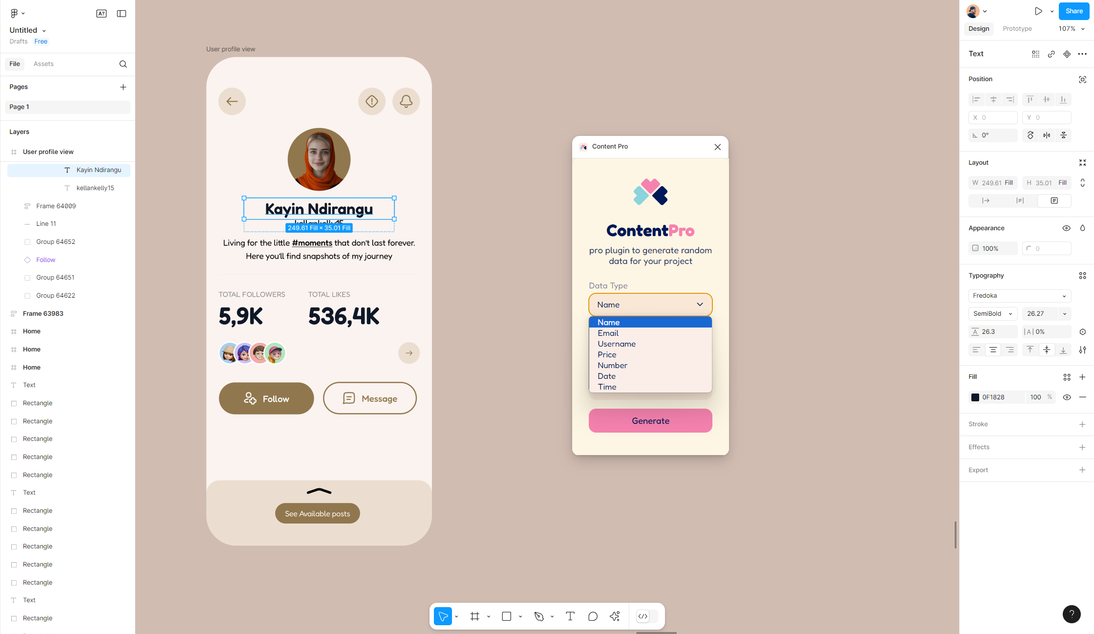 ปลั๊กอิน ContentPro Figma - สร้างสิ่งที่คุณต้องการเพียงแค่คลิก! media 2