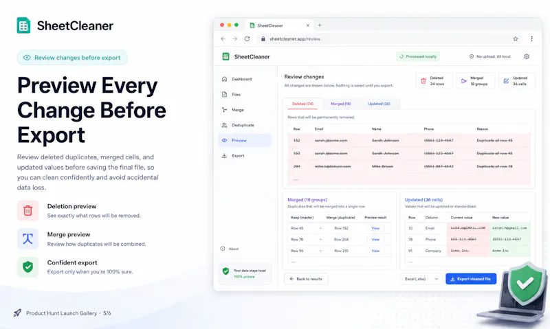 SheetCleaner screenshot 5