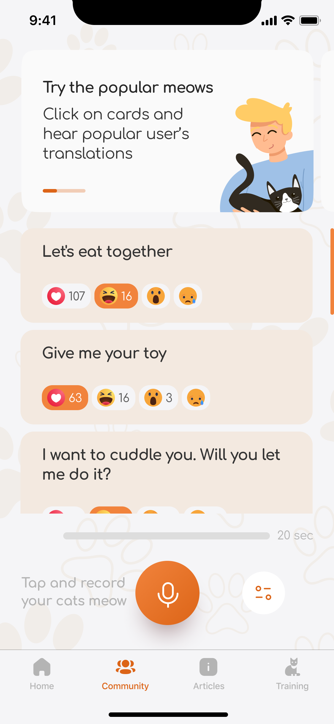 Traductor de gatos y meowtalk media 10