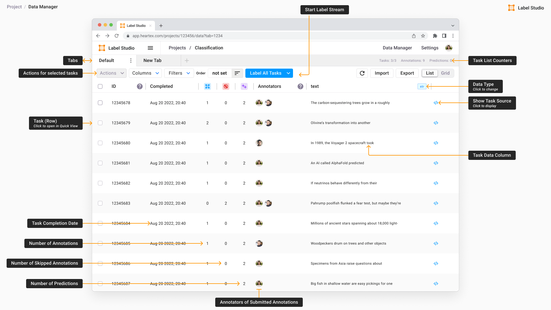 Label Studio 1.8.0 version media 4