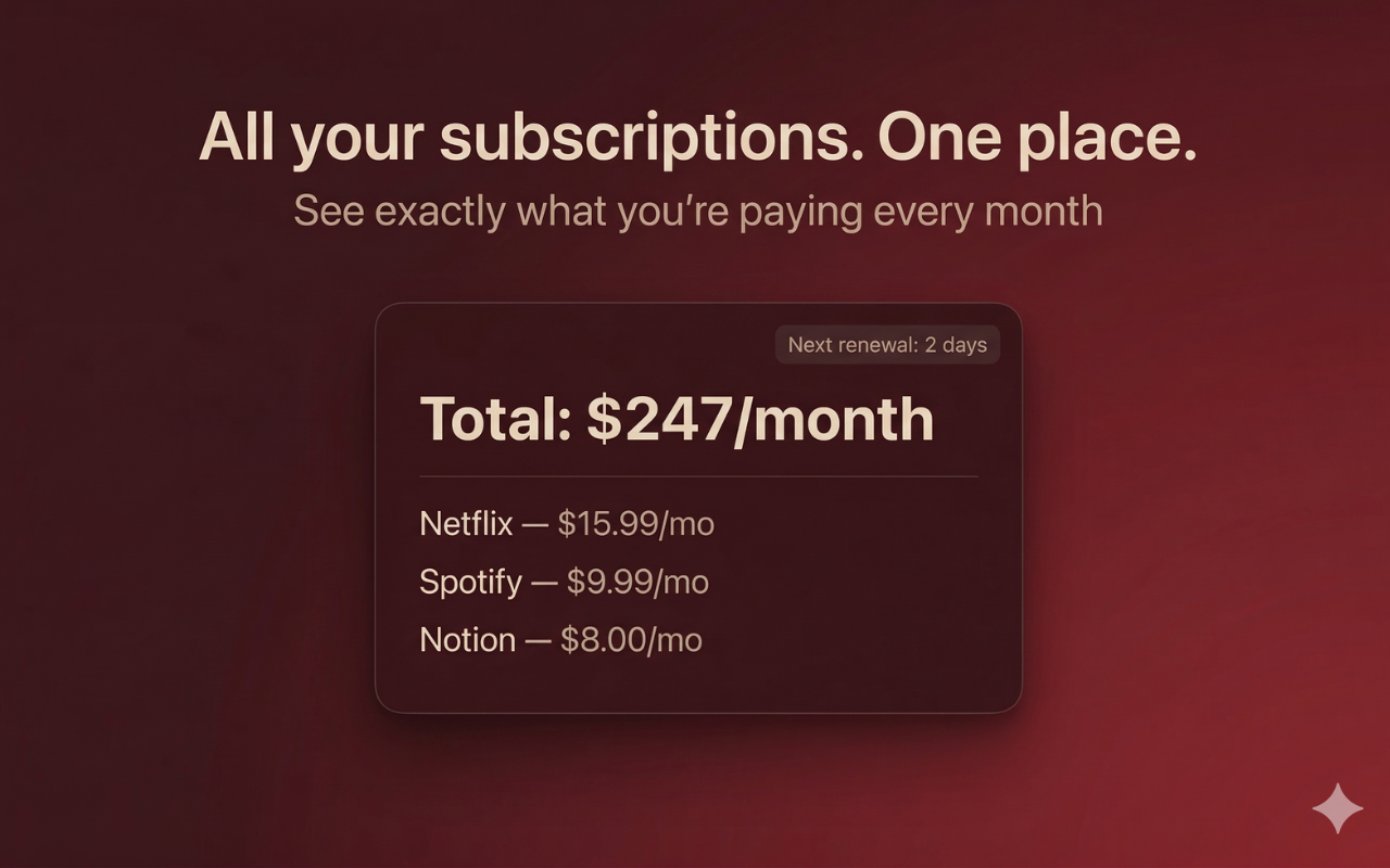 Latch – Subscription Tracker gallery image