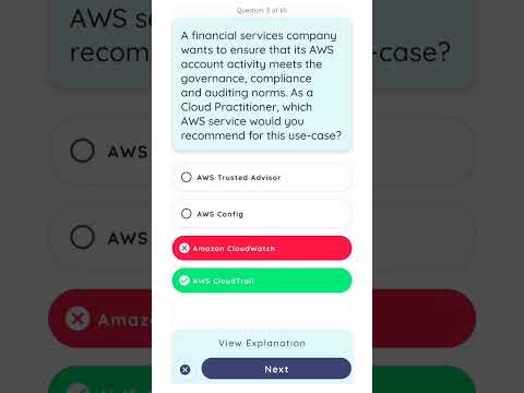 AWS CLF-C02 Practice Questions Quiz gallery image