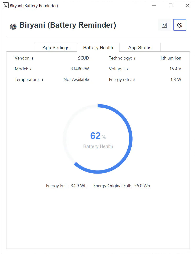Biryani Battery Reminder gallery image
