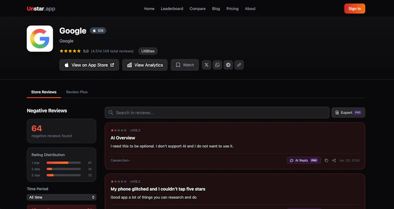 unstar.app screenshot 5