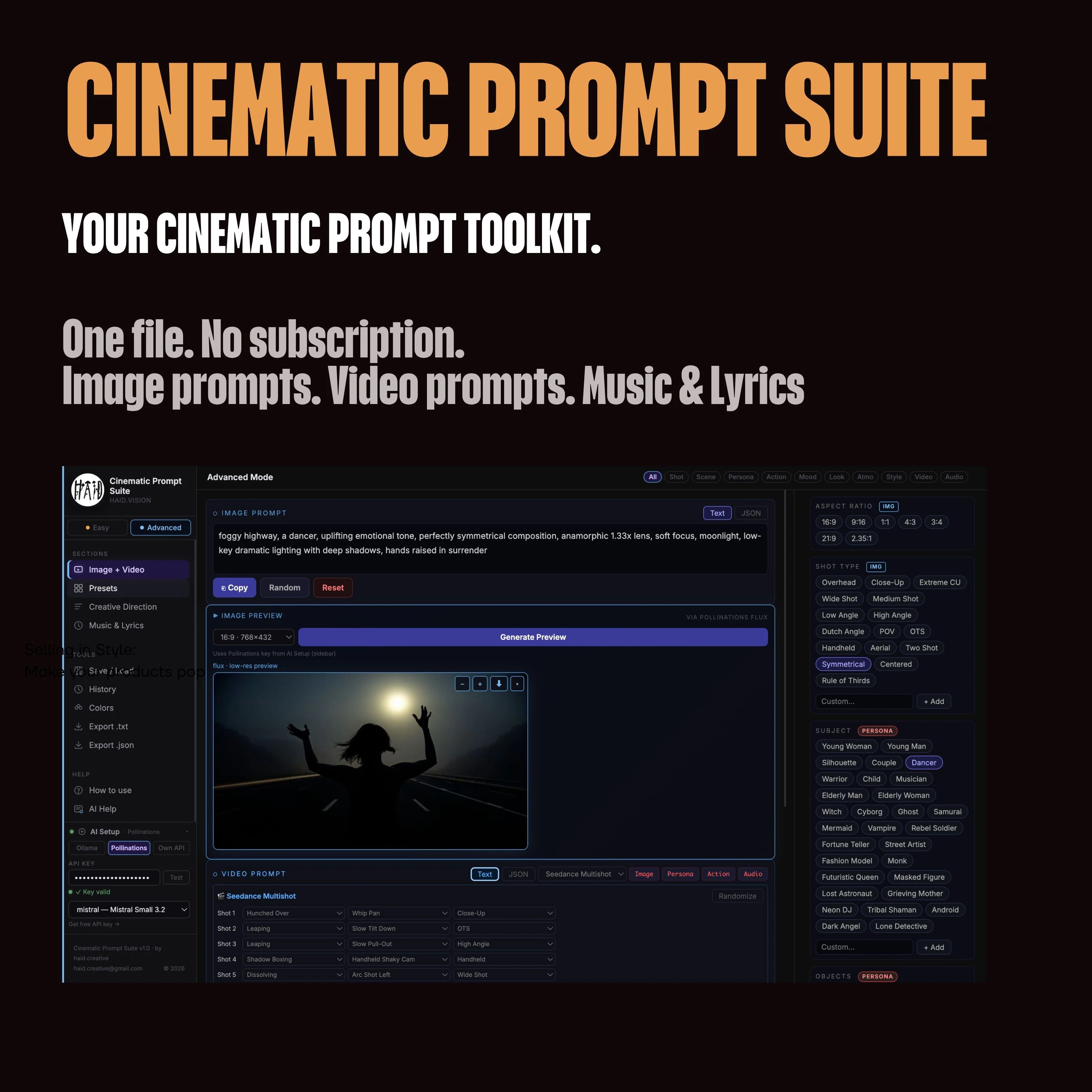 Cinematic Prompt Suite logo