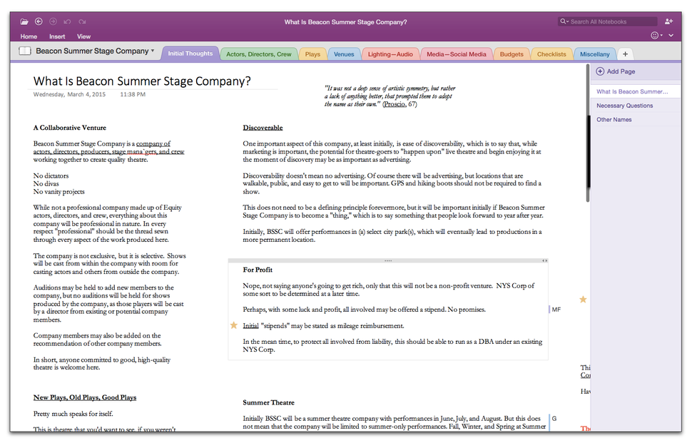 OneNote for Mac