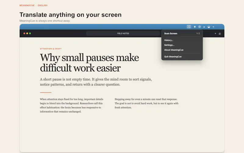 MeaningCue screenshot 4
