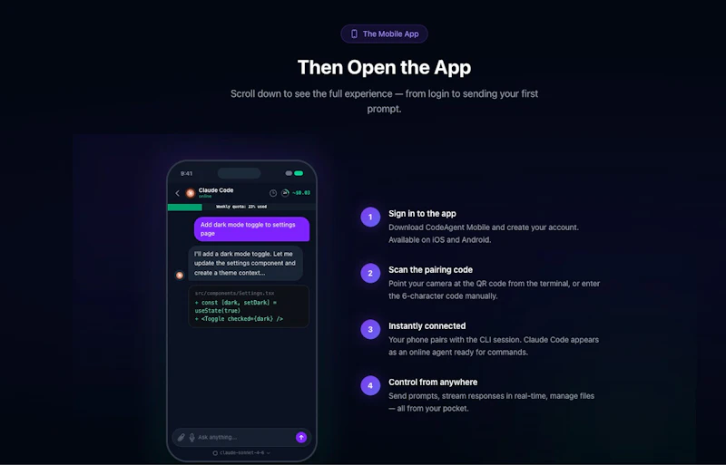 CodeAgent Mobile screenshot 3