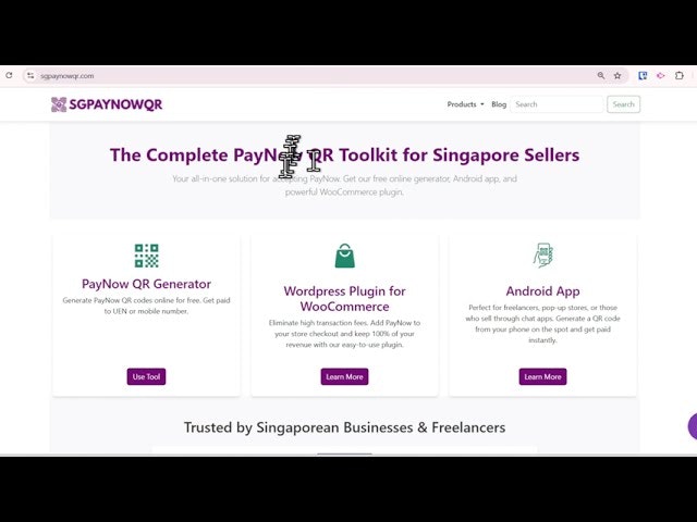 Singapore PayNow QR Code Generator gallery image