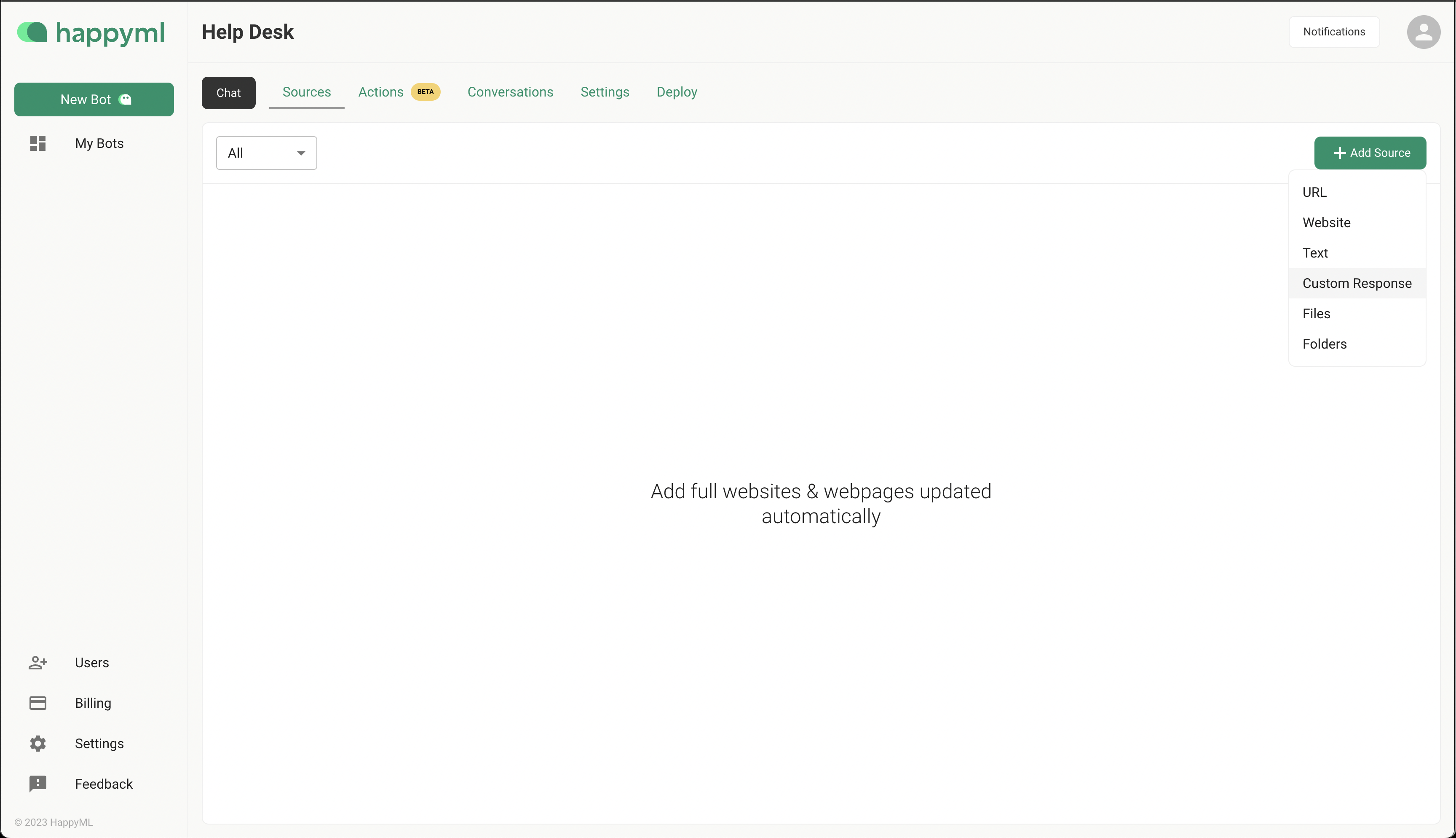 Media HappyMl - Satu chatbot untuk memerintah mereka semua 4