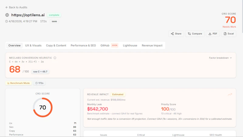 Optilens screenshot 2