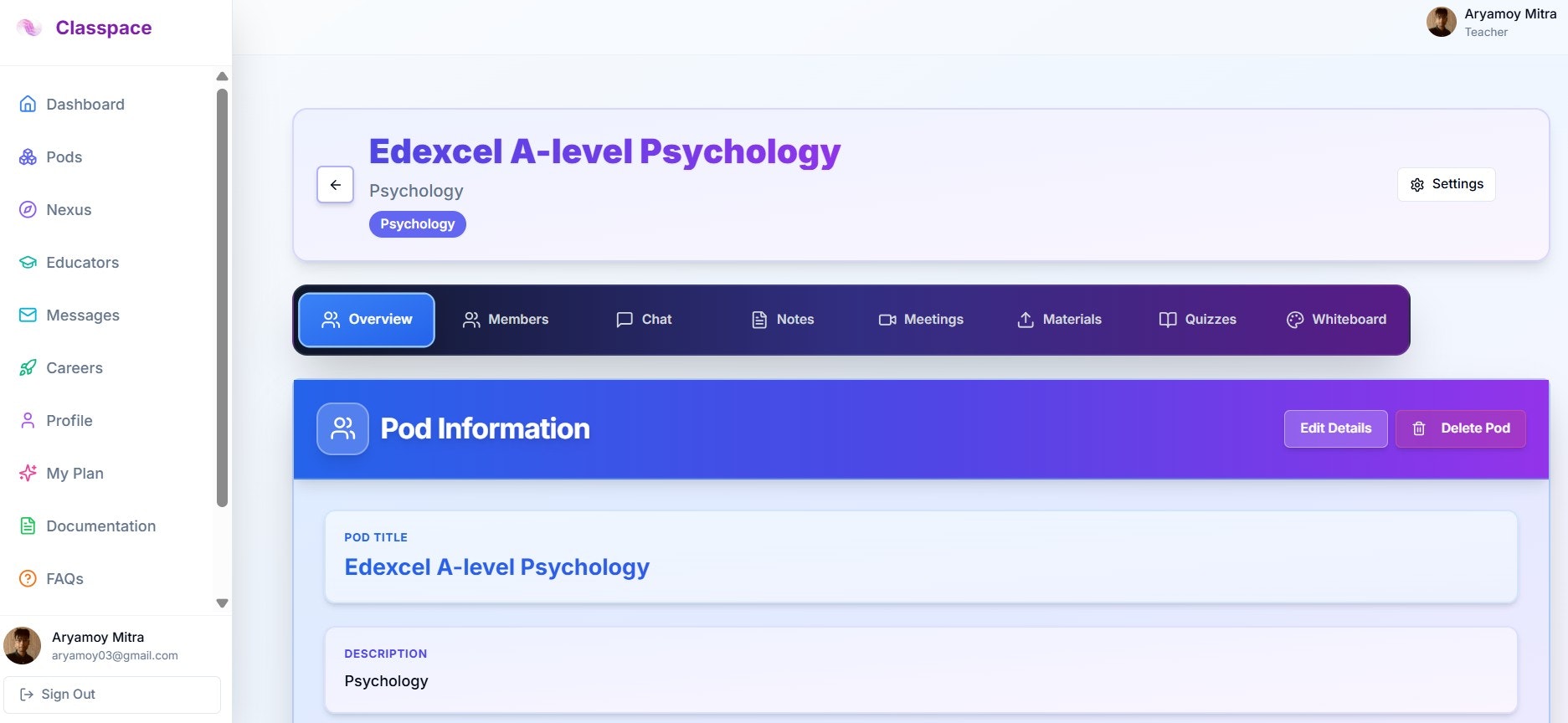 Classpace - Screenshot 2 showing product features and functionality